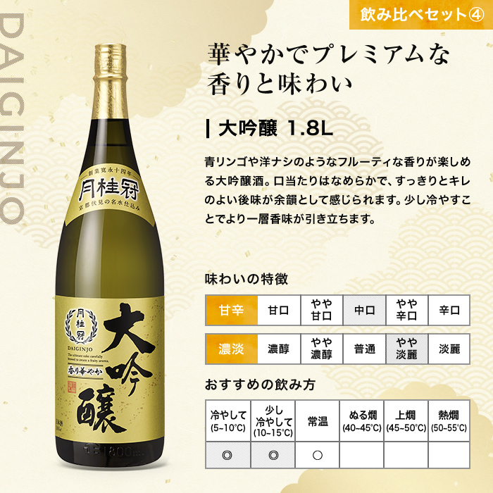 大満足 飲み比べセット 1.8L × 5本