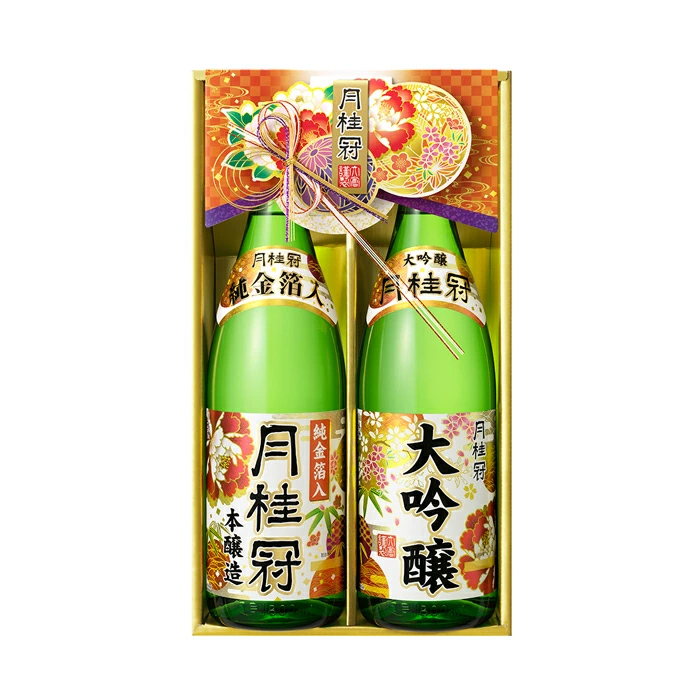 数量限定 大吟醸・本醸造純金箔入セット 1.8L × 2本