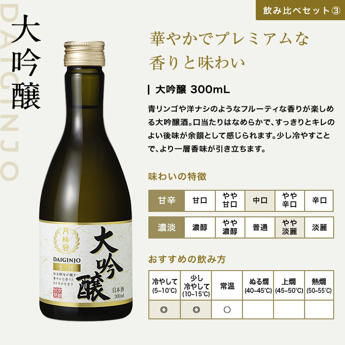 厳選 日本酒 飲み比べセット 300ml × 5本