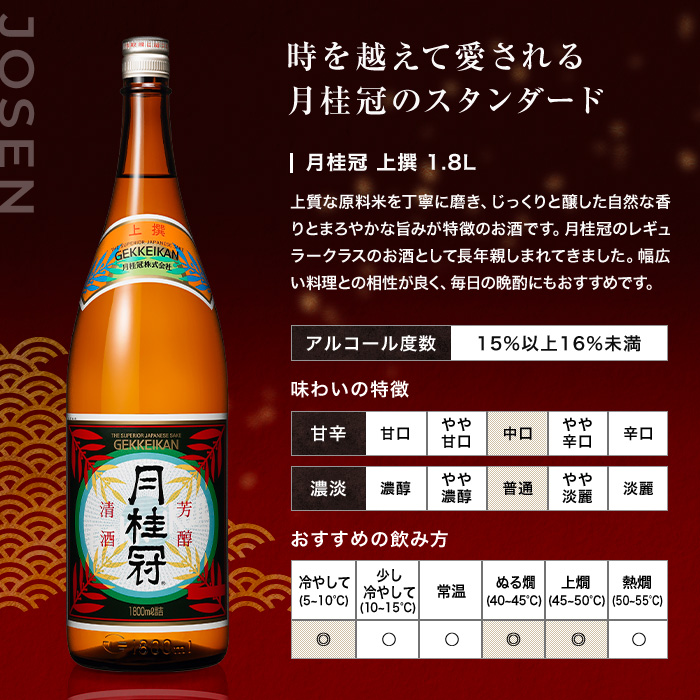月桂冠 特撰 上撰 飲み比べセット 1.8L × 2本 【本醸造】 | 京都の