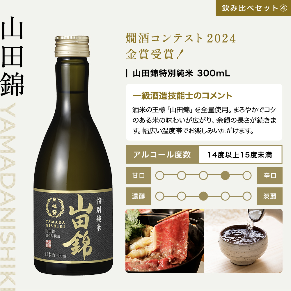 厳選 日本酒 飲み比べセット 300ml × 5本