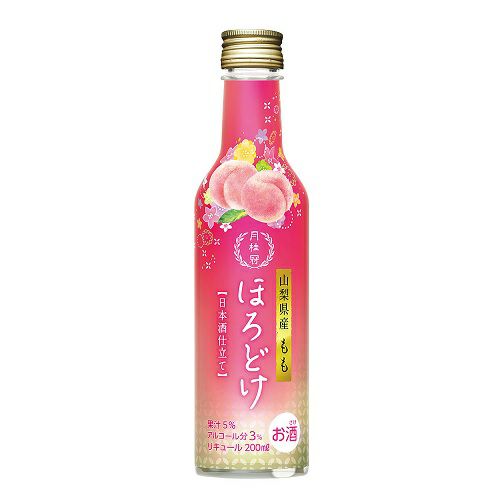 月桂冠 ほろどけ もも 200mL壜詰 1本 【リキュール】 | 京都の日本酒